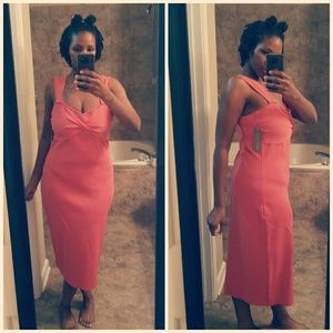 Peach Eva Mendes Dress